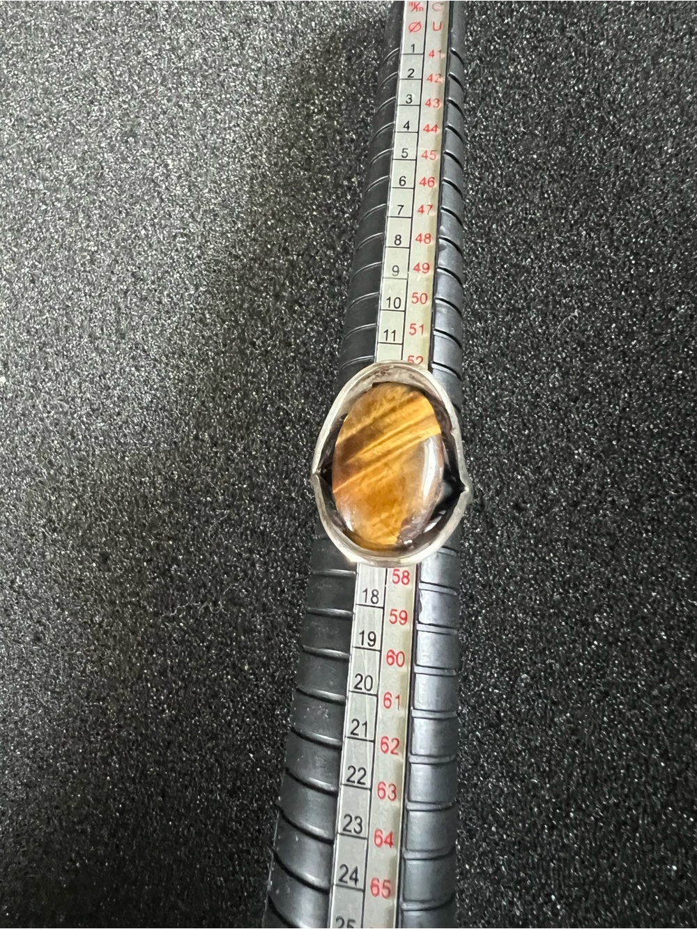 Vintage Sterling Silver Tigers Eye Ring